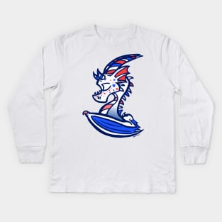 Star Spangled Dragon Kids Long Sleeve T-Shirt